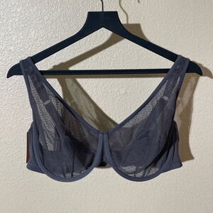 ThirdLove Sheer Mesh Bra in Dark Gray